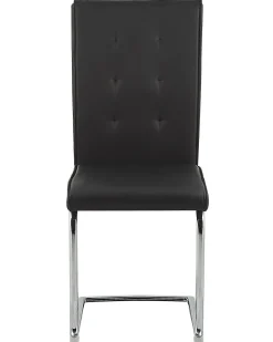 Beliani Tuoli Keinonahka Musta 2 Kpl Rovard Best