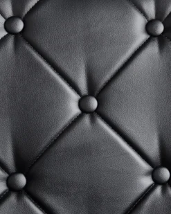 Beliani Tuoli Keinonahka Musta 2 Kpl Valerie Best