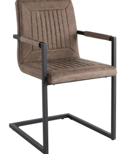 Beliani Tuoli Keinonahka Ruskea 2 Kpl Brandol Outlet