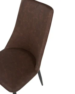 Beliani Tuoli Keinonahka Ruskea 2 Kpl Clayton Discount