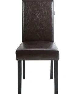 Beliani Tuoli Keinonahka Tummanruskea 2 Kpl Broadway New