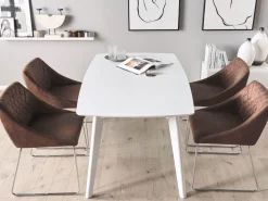 Beliani Tuoli Keinonahka Tummanruskea 2 Kpl Arcata Discount