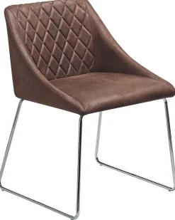 Beliani Tuoli Keinonahka Tummanruskea 2 Kpl Arcata Discount