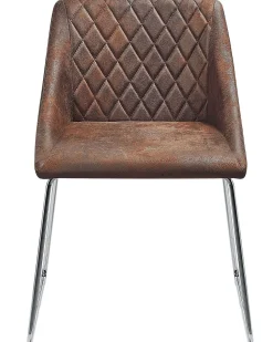 Beliani Tuoli Keinonahka Tummanruskea 2 Kpl Arcata Discount