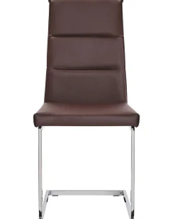 Beliani Tuoli Keinonahka Tummanruskea 2 Kpl Rockford Cheap