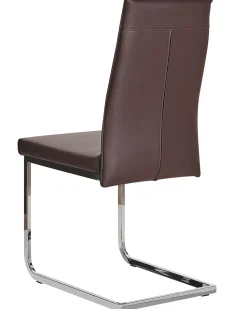 Beliani Tuoli Keinonahka Tummanruskea 2 Kpl Rockford Cheap