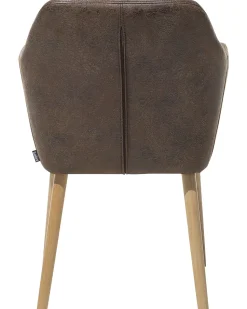 Beliani Tuoli Keinonahka Tummanruskea Yorkville Outlet