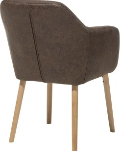 Beliani Tuoli Keinonahka Tummanruskea Yorkville Outlet