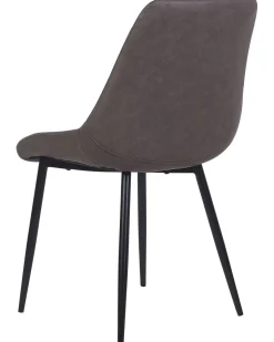 Beliani Tuoli Keinonahka Tummanruskea 2 Kpl Maribel Fashion