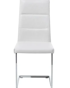 Beliani Tuoli Keinonahka Valkoinen 2 Kpl Rockford Best Sale