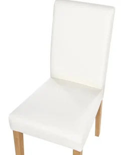 Beliani Tuoli Keinonahka Valkoinen 2 Kpl Broadway Best