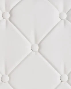 Beliani Tuoli Keinonahka Valkoinen 2 Kpl Valerie Cheap