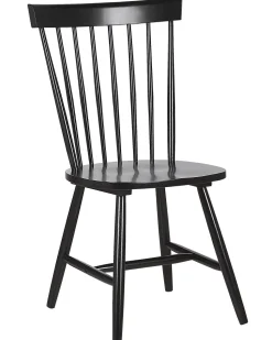 Beliani Tuoli Kumipuu Musta 2 Kpl Burges New