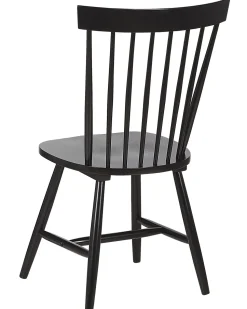 Beliani Tuoli Kumipuu Musta 2 Kpl Burges New