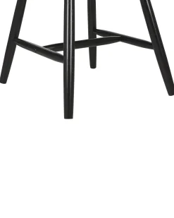 Beliani Tuoli Kumipuu Musta 2 Kpl Burges New