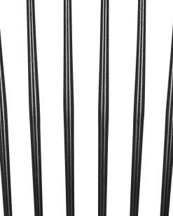 Beliani Tuoli Kumipuu Musta 2 Kpl Burges New