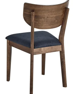 Beliani Tuoli Kumipuu Sininen/Tumma Puu 2 Kpl Moka Flash Sale