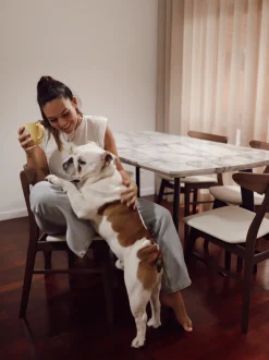 Beliani Tuoli Kumipuu Tumma Puu/Valkoinen 2 Kpl Lynn Flash Sale