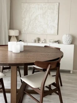 Beliani Tuoli Kumipuu Tumma Puu/Valkoinen 2 Kpl Lynn Flash Sale