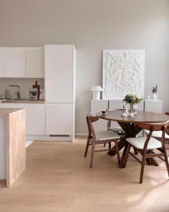 Beliani Tuoli Kumipuu Tumma Puu/Valkoinen 2 Kpl Lynn Flash Sale