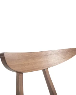 Beliani Tuoli Kumipuu Tumma Puu/Valkoinen 2 Kpl Lynn Flash Sale