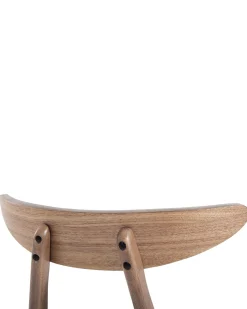 Beliani Tuoli Kumipuu Tumma Puu/Valkoinen 2 Kpl Lynn Flash Sale