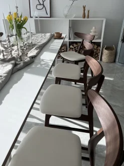 Beliani Tuoli Kumipuu Tumma Puu/Valkoinen 2 Kpl Lynn Flash Sale