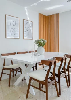 Beliani Tuoli Kumipuu Tumma Puu/Valkoinen 2 Kpl Lynn Flash Sale