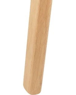 Beliani Tuoli Kumipuu Vaalea Puu/Vaaleanharmaa 2 Kpl Lynn Fashion