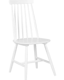 Beliani Tuoli Kumipuu Valkoinen 2 Kpl Burbank Cheap