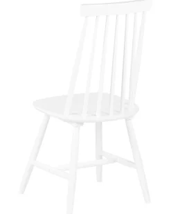 Beliani Tuoli Kumipuu Valkoinen 2 Kpl Burbank Cheap