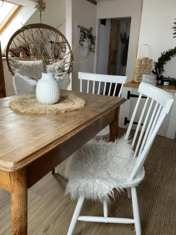 Beliani Tuoli Kumipuu Valkoinen 2 Kpl Burges Shop