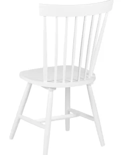 Beliani Tuoli Kumipuu Valkoinen 2 Kpl Burges Shop