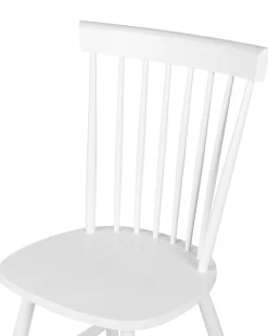 Beliani Tuoli Kumipuu Valkoinen 2 Kpl Burges Shop