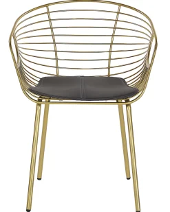 Beliani Tuoli Metalli Kulta 2 Kpl Hoback Best Sale
