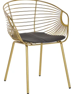 Beliani Tuoli Metalli Kulta 2 Kpl Hoback Best Sale