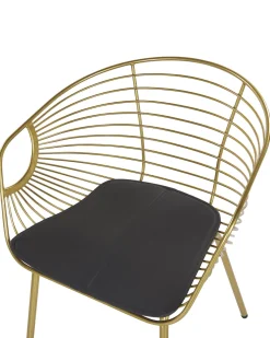 Beliani Tuoli Metalli Kulta 2 Kpl Hoback Best Sale