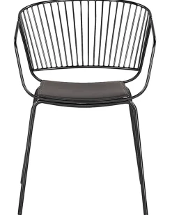 Beliani Tuoli Metalli Musta 2 Kpl Rigby Hot