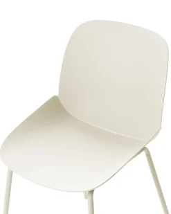 Beliani Tuoli Muovi Beige 2 Kpl Milaca Sale