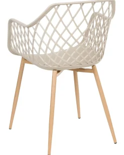 Beliani Tuoli Muovi Beige 2 Kpl Nashua Discount