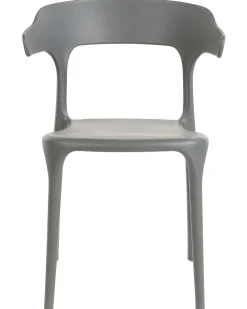 Beliani Tuoli Muovi Harmaa 8 Kpl Gubbio Store