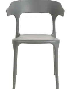 Beliani Tuoli Muovi Harmaa 4 Kpl Gubbio Sale