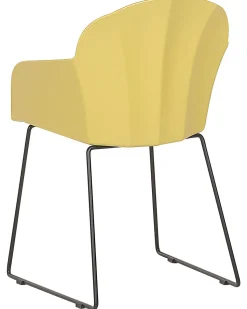 Beliani Tuoli Muovi Keltainen 2 Kpl Sylva Shop