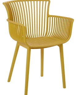 Beliani Tuoli Muovi Keltainen 4 Kpl Pesaro Flash Sale