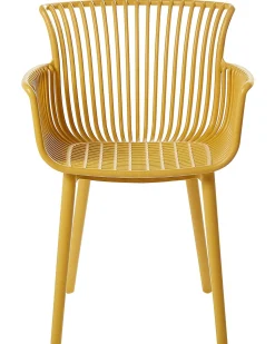Beliani Tuoli Muovi Keltainen 4 Kpl Pesaro Flash Sale