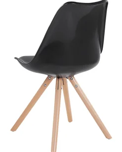 Beliani Tuoli Muovi Kiiltava Musta 2 Kpl Dakota Hot