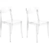 Beliani Tuoli Muovi Kirkas 2 Kpl Covington Online