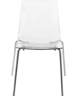 Beliani Tuoli Muovi Kirkas 2 Kpl Silerton Hot