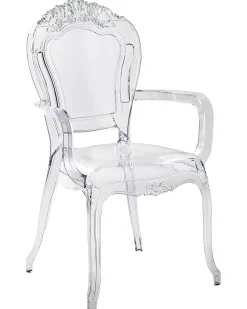 Beliani Tuoli Muovi Kirkas 2 Kpl Vermont Ii Fashion