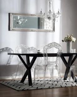 Beliani Tuoli Muovi Kirkas 2 Kpl Vermont Fashion